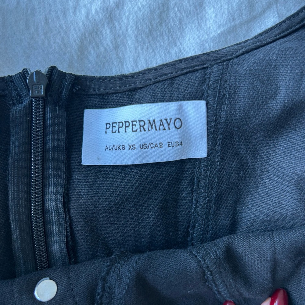 Peppermayo black mini dress USXS - Picture 2 of 3